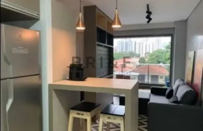 Apartamento para locação no brooklin - habitarte verde 41 m², 1 dorm, 1 vaga mobiliado - são paulo