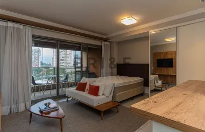 Apartamento para locação no brooklin - habitarte verde 41 m², 1 dorm, 1 vaga mobiliado - são paulo