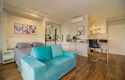 Apartamento mobiliado no brooklin - viva com charme e conforto