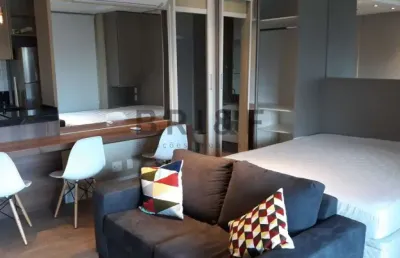 Apartamento para locação no brooklin - habitarte verde 41 m², 1 dorm, 1 vaga mobiliado - são paulo