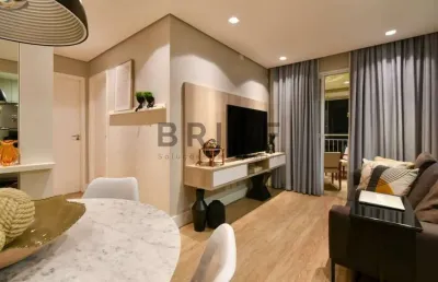 Apartamento à venda ou locação no brooklin, mobiliado 66m², 2 dormitórios (1 suite), 1 vaga