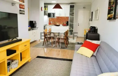Apartamento mobiliado campo belo para locação 1 dorm., 1 vaga