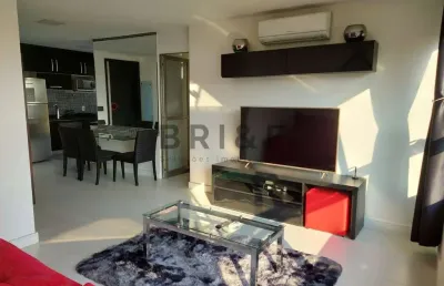 Apartamento com 2 dormitórios, 1 vaga, 75 m² mobiliado - brooklin - são paulo