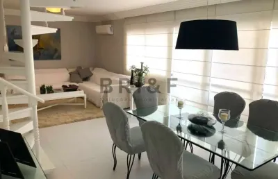 Apartamento cobertura mobiliado campo belo para locação 3 dormitórios