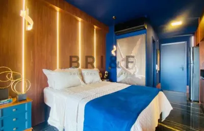 Apartamento novo para locação 32 m²  1 vaga, mobiliado e lazer completo, próximo ao metrô brooklin