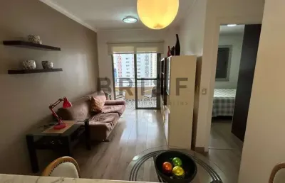 Apartamento para alugar no brooklin 45m², 1 dormitório, varanda, 1 vaga