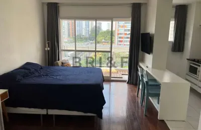 Apartamento à venda - 35m² - studio mobiliado - 1 vaga - brooklin