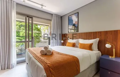 Apartamento studio para alugar - 25m² - mobiliado - brooklin