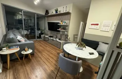 Apartamento mobiliado para alugar - 78m² - 2 dom. (1 suíte) - chácara santo antônio
