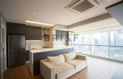 Apartamento mobiliado alugar- 76m² - 2 dormitórios (1 suíte), 1 vaga - chácara santo antônio