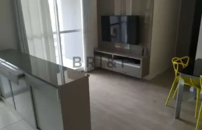 Apartamento para locação 55m², mobiliado, 2 quartos(1 suíte), varanda, 1 vaga. alto da boa vista.