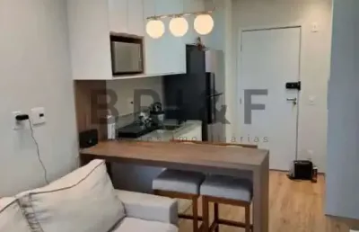 Apartamento mobiliado para locação, 1 dormitório - moema