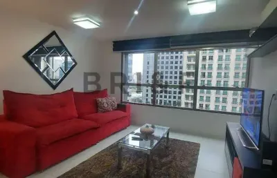 Apartamento com 2 dormitórios, 1 vaga, 70 m² mobiliado - brooklin - são paulo