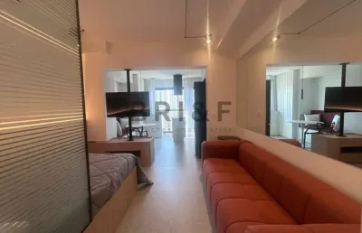 Studio mobiliado com vaga para locação - 33m² - air brooklin - brooklin, são paulo/sp