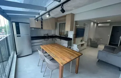 Apartamento para locação na chácara santo antonio, 56m², 2 dormitórios, 1 vaga