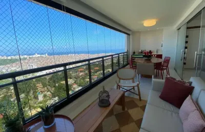 Apartamento à venda em salvador-ba, horto florestal, 3 suítes, 156m², 3 vagas de garagem.