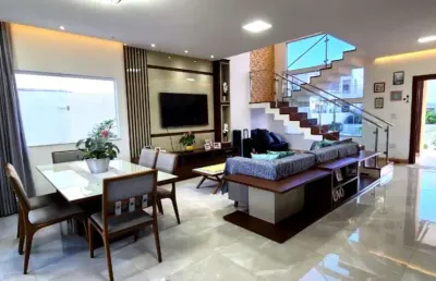 Casa de luxo em condomínio no caji, lauro de freitas-ba: 5 quartos, 4 suítes, 2 salas, 6 banheiros, 2 vagas, 220m². energia solar. venha conferir!
