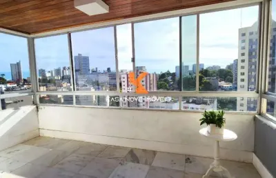 Apartamento para venda, 3 quartos com suíte em salvador, brotas! 140 m² de área, 2 vagas de garagem.