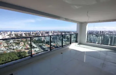 Apartamento à venda em salvador-ba, caminho das árvores: 4 quartos, 4 suítes, 3 salas, 6 banheiros, 4 vagas, 212m².