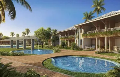 Casa de 2 quartos em condomínio no monte gordo, camaçari-ba: 2 suítes, 2 salas, 3 banheiros, 1 vaga de garagem, 63 m²!