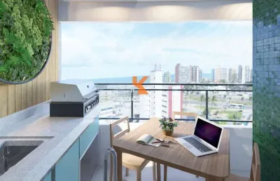 Apartamento à venda em salvador-ba: 2 quartos, 1 suíte, 2 salas, 2 banheiros, 1 vaga na armação - 63,98 m².