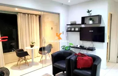 Apartamento à venda no rio vermelho, salvador-ba, com 1 quarto, 1 sala, 2 banheiros, 1 vaga de garagem e 57m².
