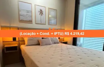 Apartamento para locação de alto padrão na barra, salvador-ba: 1 quarto, 1 sala, 1 banheiro, 1 vaga de garagem!