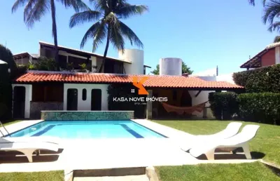 Casa em condomínio à venda em vilas do atlântico, lauro de freitas-ba: 4q, 2 suítes, 3 salas, 5 banheiros, 3 vagas, 306m²!