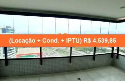 Apartamento para locação em salvador-ba, no bairro patamares: 1 quarto, 2 salas, 2 banheiros, 1 vaga de garagem!