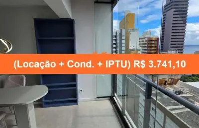 Apartamento com 1 quarto para alugar na avenida sete de setembro, --, vitória, salvador, 26 m2 por r$ 3.000