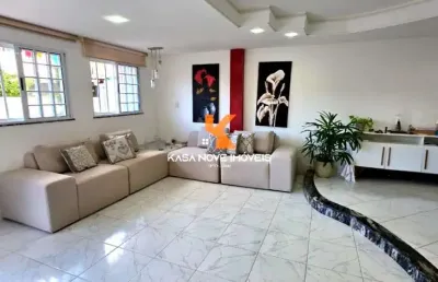 Casa em condomínio em stella maris, salvador-ba: 3 quartos, 3 suítes, 3 salas, 5 banheiros, 3 vagas, 450m², piscina privativa.