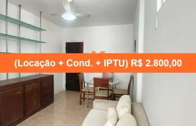 Apartamento para locação em ondina: 1 quarto, 1 suíte, 1 sala, 1 banheiro, 50 m² - salvador-ba