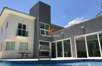 Luxuosa casa de alto padrão em alphaville i, salvador-ba: 4 quartos, 4 suítes, 3 salas, 6 banheiros, 4 vagas, 355m².