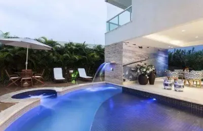 Casa de luxo em condomínio à venda em salvador-ba, bairro alphaville ii  4 quartos, 3 suítes, 3 salas, 5 banheiros, 3 vagas, 600m².