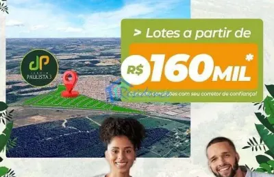 Terrenos de 150 metros para venda, venham conhecer o novo lançamento no paulista iii