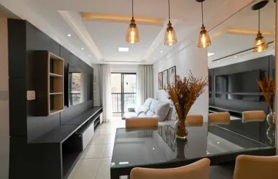 Apartamento 2 quartos e 1 vaga de garagem para locação, todo mobiliado