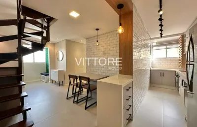 Cobertura mobiliada 136m² - 03 dormitórios - guaíra - curitiba