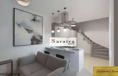 Cobertura com 2 dormitórios à venda, 88 m² por r$ 420.000,00 - jardim alvorada - santo andré/sp
