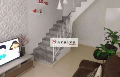 Sobrado com 4 dormitórios à venda, 250 m² por r$ 630.000,00 - vila eldízia - santo andré/sp