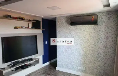 Cobertura com 2 dormitórios à venda, 106 m² por r$ 605.000,00 - parque erasmo assunção - santo andré/sp