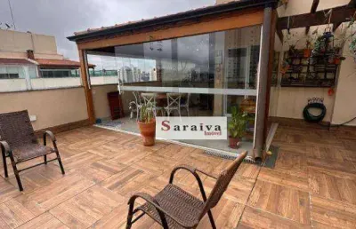 Cobertura com 3 dormitórios à venda, 198 m² por r$ 1.500.000 - jardim do mar - são bernardo do campo/sp