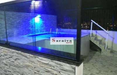 Cobertura com 3 dormitórios à venda, 164 m² por r$ 980.000,00 - vila guarani - mauá/sp