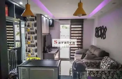 Apartamento com 2 dormitórios à venda, 46 m² por r$ 360.000,00 - taboão - são bernardo do campo/sp