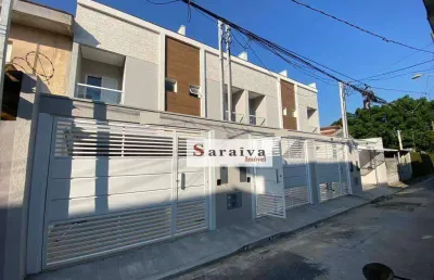 Sobrado à venda, 122 m² por r$ 640.000,00 - vila homero thon - santo andré/sp