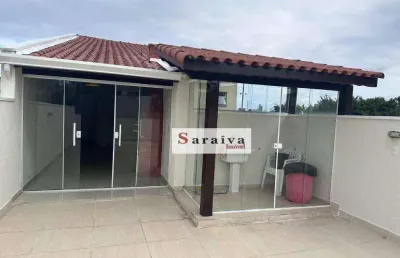 Cobertura com 3 dormitórios à venda, 166 m² por r$ 680.000,00 - vila scarpelli - santo andré/sp