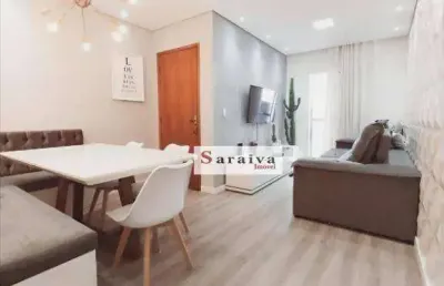 Apartamento com 2 dormitórios à venda, 86 m² por r$ 460.000 - utinga - santo andré/sp