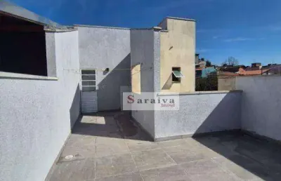 Cobertura com 2 dormitórios à venda, 55 m² por r$ 350.000 - parque joão ramalho - santo andré/sp
