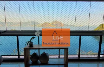 Live vende - apartamento com 4 dormitórios à venda, 290 m² por r$ 2.800.000 - boa viagem - niterói/rj