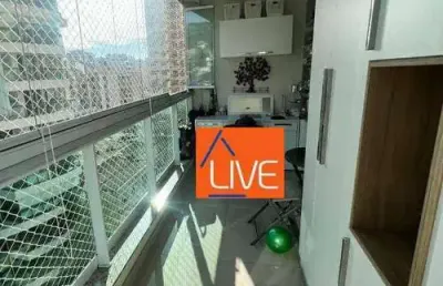 Live vende: excelente apartamento com 3 quartos, varanda gourmet, 2 vagas e lazer completo por r$ 1.240.000