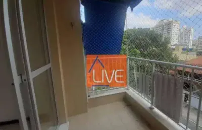 Live vende: excelente apartamento, 2 quartos, suíte, varanda, de frente, vista indevassável,1 vaga. 72m²